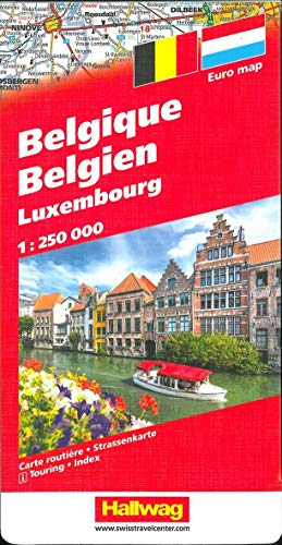 Beispielbild fr Belgium / Luxembourg DG hallwag (+r): Strassenkarte. Index zum Verkauf von WorldofBooks