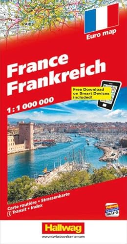 Stock image for France Hallwag Map for sale by Better World Books: West