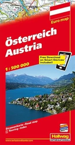 9783828300354: Austria-Osterreich 1:500.000 (Carte stradali d'Europa) [Idioma Ingls]: Straenkarte mit Distoguide. (Euro Map)