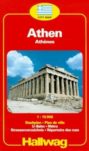 Imagen de archivo de Rand McNally Hallwag Athens City Map a la venta por Wonder Book