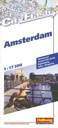 Beispielbild fr Hallwag Rand McNally City Flash, Amsterdam: Waterproof, Tourist City Guide, Sightseeing, Index, Shopping (Hallwag City Flash) Hallwag zum Verkauf von tomsshop.eu