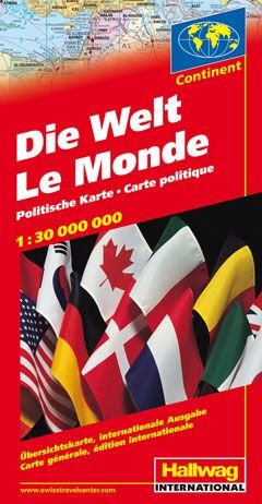 Beispielbild fr Die Welt 1 : 30 000. Politische Karte : bersichtskarte. Internationale Ausgabe. Mit Flaggen zum Verkauf von Buchpark