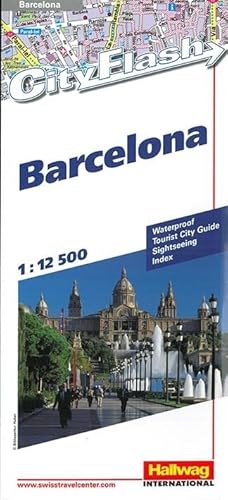 Beispielbild fr Hallwag City Flash, Barcelona: Mit Innenstadtplan 1 : 10 000 und Umgebungskarte 1 : 230 000, Metroplan und Flughafenplan (City Flash Map) zum Verkauf von medimops