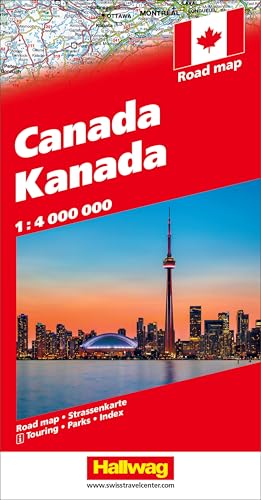 Imagen de archivo de Canada DG hallwag (+r) BeeTagg: Karte mit Distoguide, Reiseinformationen mit Piktogrammen, Sehenswürdigkeiten, Nationalparks und Monumenten, States BeeTagg und Index. 1:4 Mio. a la venta por WorldofBooks