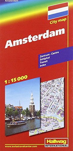 Stock image for Amsterdam : Zentrum, Schiphol, Transit, Index Hallwag international : City map for sale by Wanda Schwrer