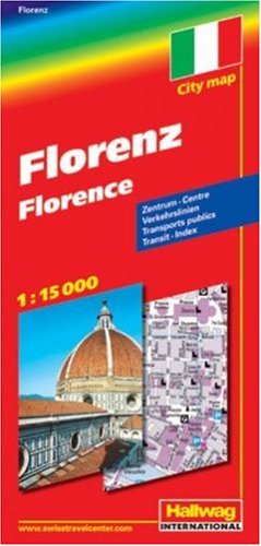 Stock image for Florenz : Zentrum, Verkehrsplan, Index = Florence Hallwag International : City map for sale by Wanda Schwrer