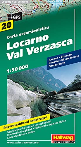 9783828306691: Locarno, Val Verzasca 1:50.000. Carta escursionistica (Carte escursionistiche Svizzere)