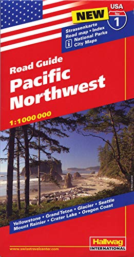 9783828307520: USA Pacific Northwest (1): Straenkarte. Road Maps. Index. National Parks. City Maps. Yellowstone, Grand Teton, Glacier, Seattle, Mount Rainier, Crater Lake, Oregon Cost (USA Road guides)