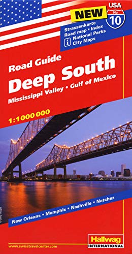 Stock image for Deep South 10 Mississippi Valley hallwag (+r): Mississippi Valley, Gulf of Mexico for sale by WorldofBooks