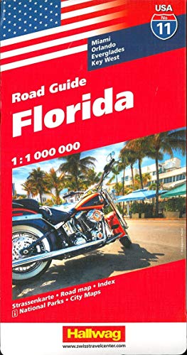 Beispielbild fr Hallwag USA Road Guide 11. Florida 1 : 1 200 000: Straenkarte. Road map. Index. National Parks. City Maps: Miami, Orlando, Everglades, Key West zum Verkauf von medimops