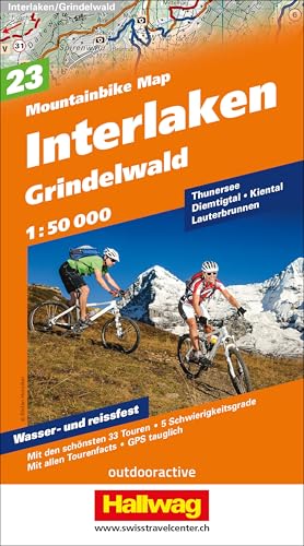 Beispielbild fr Interlaken - Grindelwald, Schynige Platte, Mnnlichen, Wengen: Nr. 23, Mountainbike-Karte, 1:50 000, Free Map on Smartphone included zum Verkauf von medimops