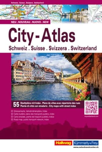 Beispielbild fr City-Atlas Schweiz: 55 Stadtplne mit Index (Hallwag Fhrer und Atlanten) zum Verkauf von medimops