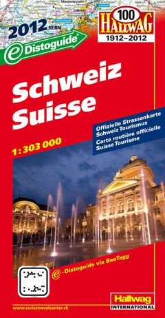 Beispielbild fr Straenkarte Schweiz 1:303 000, Ausgabe 2012: Offizielle Straenkarte Schweiz Tourismus. Mit Distoguide zum Verkauf von medimops