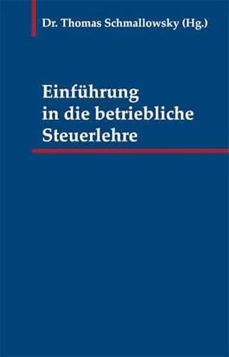 9783828822559: Einfhrung in die betriebliche Steuerlehre 01