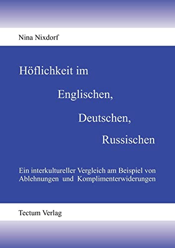 Stock image for H flichkeit im Englischen, Deutschen, Russischen for sale by WorldofBooks