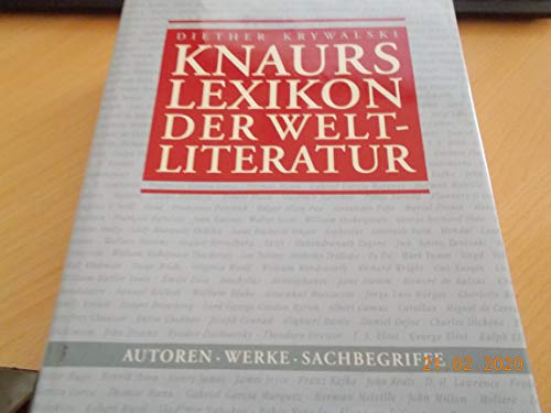 Beispielbild fr Knaurs Lexikon der Weltliteratur, Sonderausgabe, Autoren, Werke, Sachbegriffe zum Verkauf von mneme