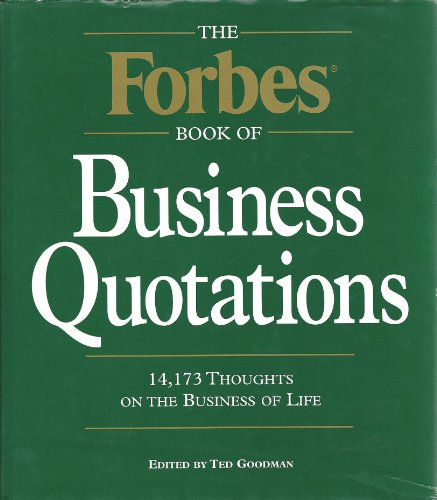 Beispielbild fr The Forbes Book of Business Quotations zum Verkauf von WorldofBooks