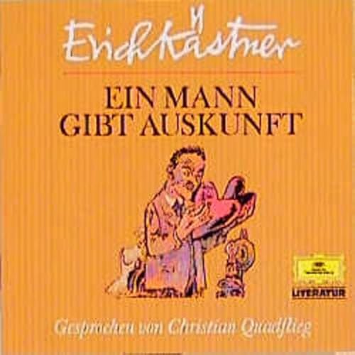 Ein Mann gibt Auskunft. Gedichte und Prosa. [Audiobook] (9783829108591) by Erich KÃ¤stner