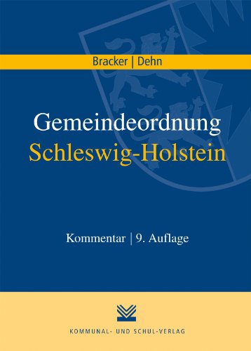Stock image for Gemeindeordnung Schleswig-Holstein for sale by Buchpark