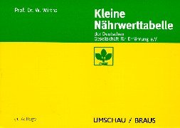 Stock image for Kleine Nhrwert-Tabelle der Deutschen Gesellschaft fr Ernhrung e.V. for sale by rebuy recommerce GmbH