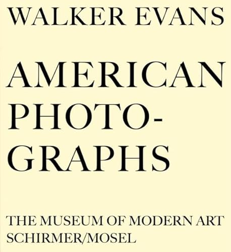 9783829606110: Walker Evans American Photographs /allemand