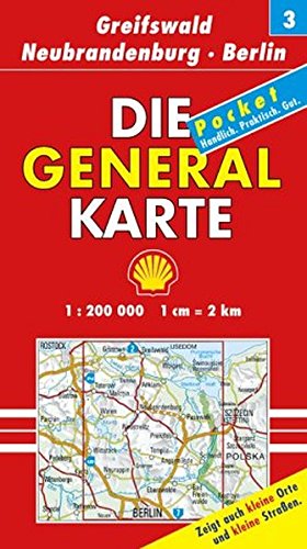 Beispielbild fr Die Generalkarten Deutschland Pocket, 20 Bl., Bl.3, Greifswald, Neubrandenburg, Berlin zum Verkauf von medimops