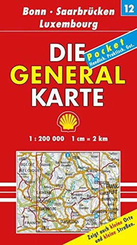 Beispielbild fr Die Generalkarten Deutschland Pocket, 20 Bl., Bl.12, Bonn, Saarbrcken, Luxembourg zum Verkauf von medimops