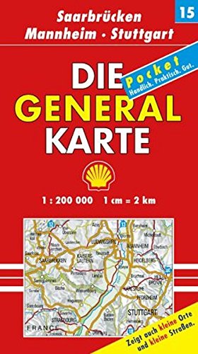 Beispielbild fr Die Generalkarten Deutschland Pocket, 20 Bl., Bl.15, Saarbrcken, Mannheim, Stuttgart zum Verkauf von medimops