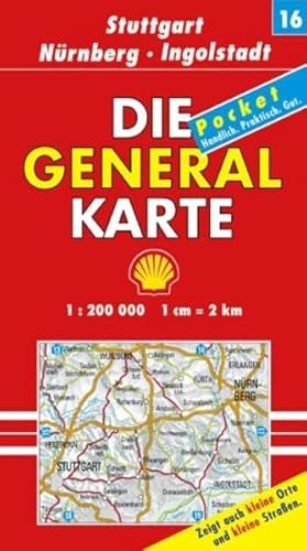 Beispielbild fr Die Generalkarten Deutschland Pocket, 20 Bl., Bl.16, Stuttgart, Nrnberg, Ingolstadt zum Verkauf von medimops