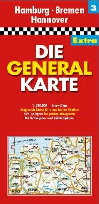 Stock image for Die Generalkarte von Niedersachsen for sale by DI Barbara Oswald
