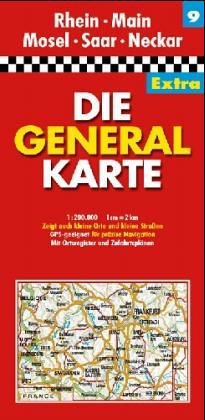 Stock image for die Generalkarte von Rheinland Pfalz Saarland und Hessen Sd for sale by DI Barbara Oswald