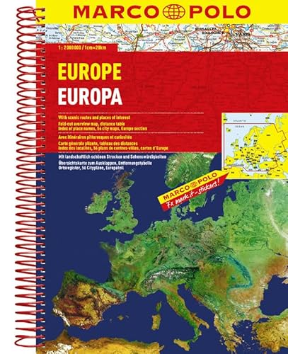 Beispielbild fr Europa Wegenatlas Marco Polo: Wegenatlas 1:200 000 zum Verkauf von WorldofBooks