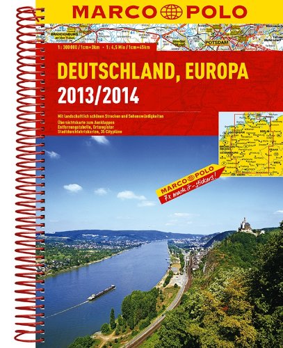 Beispielbild fr Marco Polo Reiseatlas Deutschland, Europa 2013/2014 1 : 300.000 zum Verkauf von medimops