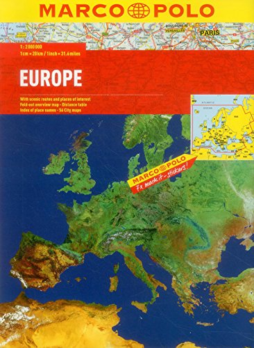 Europe Marco Polo Road Atlas (9783829737401) by Marco Polo Travel Publishing