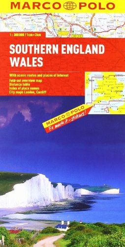 Beispielbild fr Grossbritannien. 1:300000: MARCO POLO Karte England Sd, Wales: TEIL 1/2 zum Verkauf von medimops