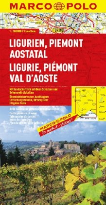 Stock image for Italien. 1:300000: MARCO POLO Regionalkarte Ligurien/Piemont/Aostatal 1:300.000: TEIL 1 for sale by medimops