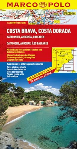 Spanien. 1:300000: MARCO POLO Regionalkarte Costa Brava/Costa Dorada ...