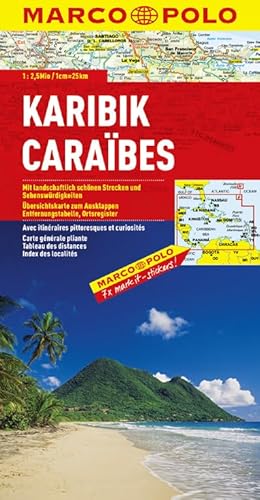 9783829739078: Carabes - Carte routire et touristique (chelle : 1/2 500 000)