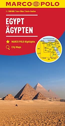MARCO POLO Kontinentalkarte Ägypten 1:1,1 Mio.: MARCO POLO Highlights, City Maps - Collectif
