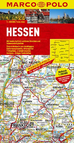 MARCO POLO Karte Deutschland Blatt 6 Hessen 1:200 000 - Marco, Polo