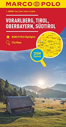 Beispielbild fr MARCO POLO Regionalkarte sterreich Blatt 03 Vorarlberg, Tirol: 1:200 000 - mit Oberbayern, Sdtirol (MARCO POLO Karten 1:200.000) zum Verkauf von medimops