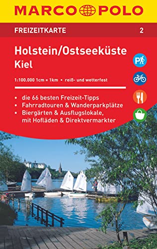 Stock image for MARCO POLO Freizeitkarte Holstein, Ostseekste, Kiel 1:100 000: Toeristische kaart 1:100 000 for sale by medimops