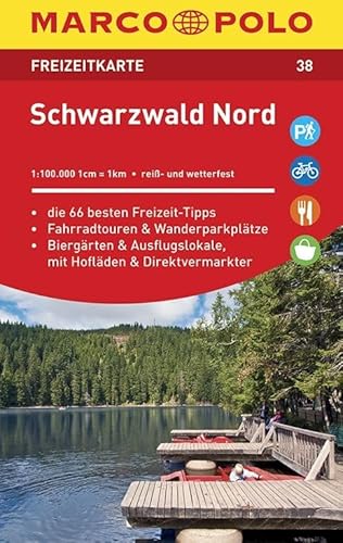 MARCO POLO Freizeitkarte 38 Schwarzwald Nord 1 : 100 000