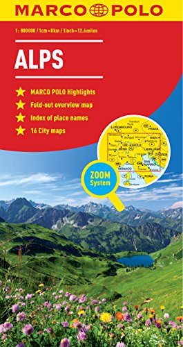 9783829767187: Alps Marco Polo Map (Marco Polo Maps) [Idioma Ingls]
