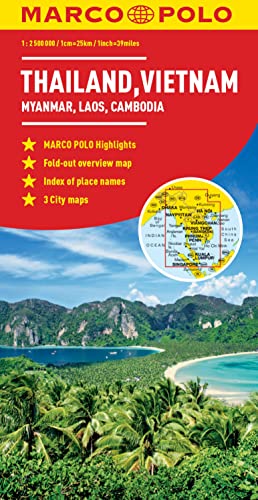 Beispielbild fr Thailand, Vietnam, Laos, Cambodia Marco Polo Map (Marco Polo Maps) zum Verkauf von Reuseabook