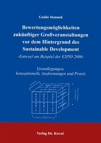 9783830001591: Bewertungsmglichkeiten zuknftiger GroŸveranstaltungen vor dem Hintergrund des Sustainable Development. -Entwurf am Beispiel der EXPO 2000 - Grundlegungen, konzeptionelle Ausformungen und Praxis