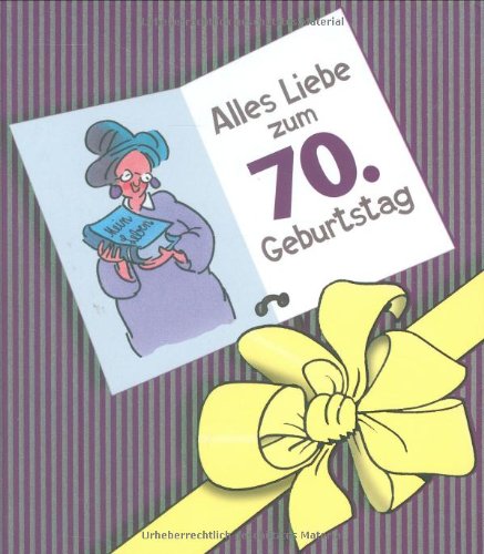 Stock image for Herzlichen Glckwunsch zum 70. Geburtstag. Frauen for sale by medimops