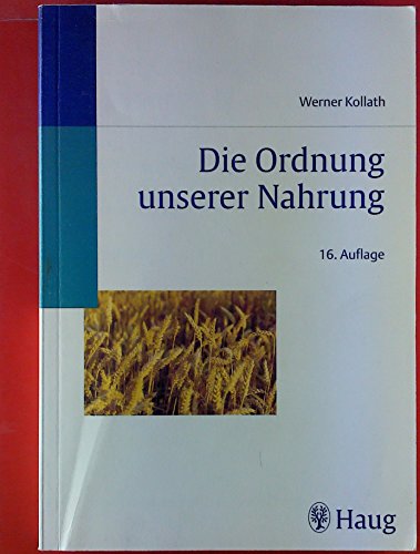 Imagen de archivo de Die Ordnung unserer Nahrung a la venta por medimops