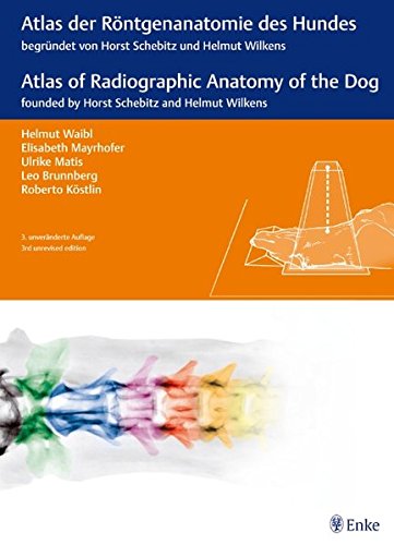 Beispielbild fr Atlas der Rntgenanatomie des Hundes: Teil 1 des Atlas der Rntgenanatomie von Hund und Katze: Dtsch.-Engl. Waibl, Helmut; Mayrhofer, Elisabeth; Matis, Ulrike; Brunnberg, Leo and Kstlin, Roberto zum Verkauf von BUCHSERVICE / ANTIQUARIAT Lars Lutzer