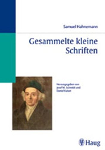 Gesammelte Kleine Schriften - Samuel Hahnemann